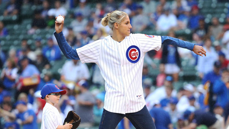 Elena Delle Donne—Chicago Cubs fan extraordinaire